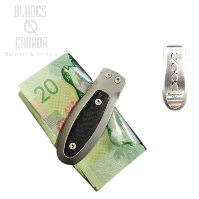 Lion Steel Money Clip, Titanium/Carbon Fiber, LSTPBFC